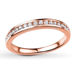 Previously Owned Diamond Wedding Band 1/5 ct tw 14K Rose Gold