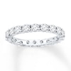 Thumbnail Image 1 of Previously Owned Diamond Eternity Ring 2 ct tw Round-cut 14K White Gold