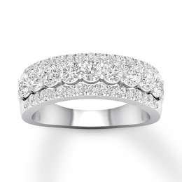 Previously Owned Diamond Anniversary Band 1-1/6 ct tw Round-cut 14K White Gold