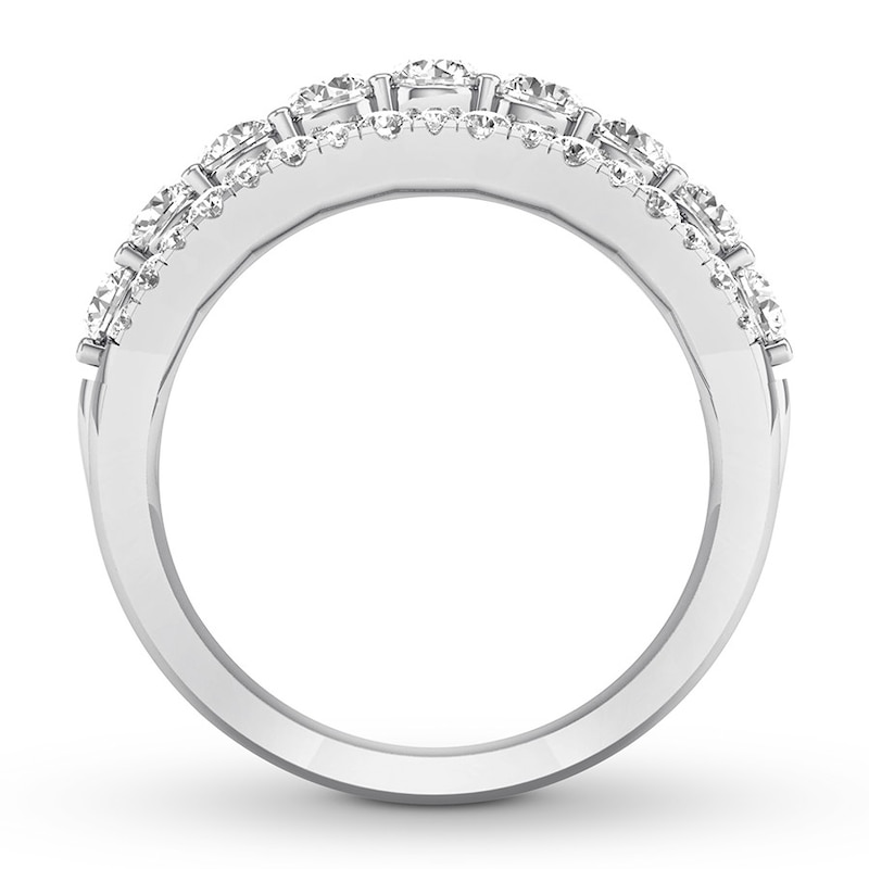 Main Image 2 of Previously Owned Diamond Anniversary Band 1-1/6 ct tw Round-cut 14K White Gold