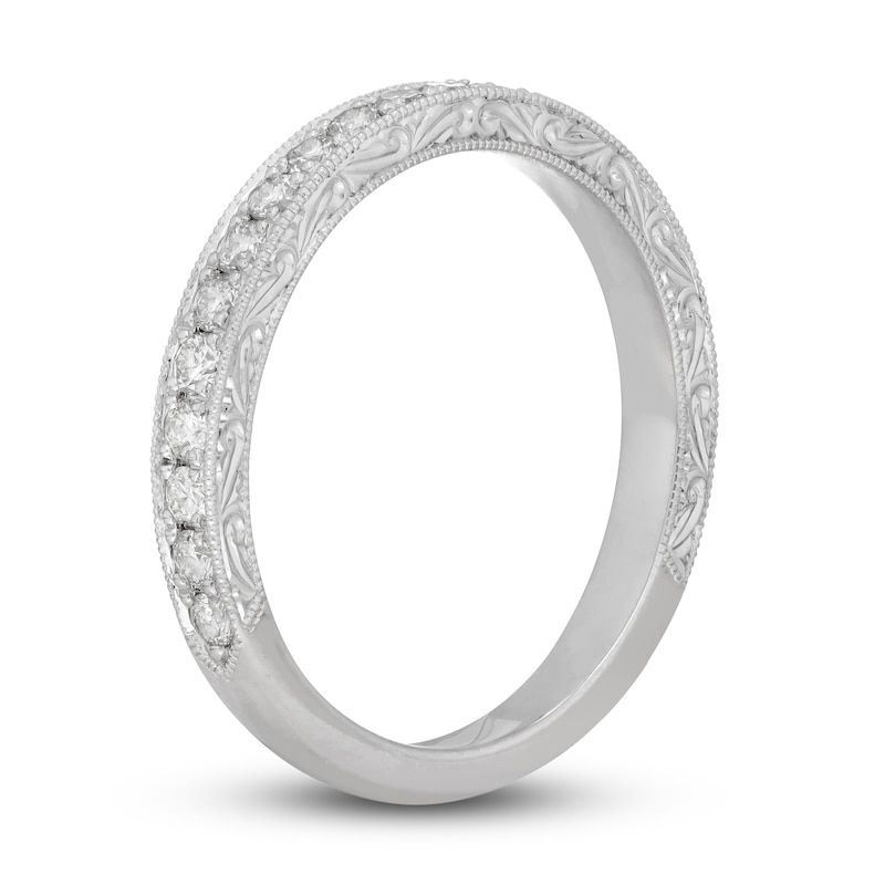 Main Image 2 of Previously Owned Neil Lane Diamond Wedding Band 1/2 ct tw Round-cut 14K White Gold