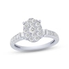 Thumbnail Image 1 of Previously Owned Diamond Engagement Ring 3/4 ct tw Round/Baguette 14K White Gold