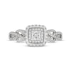 Thumbnail Image 3 of Previously Owned Neil Lane Princess-Cut Diamond Double Cushion Frame Twist Engagement Ring 3/4 ct tw 14K White Gold