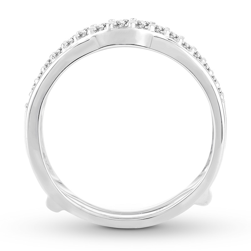 Previously Owned Diamond Enhancer Ring 1/2 ct tw Round-cut 14K White Gold