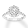 Thumbnail Image 1 of Previously Owned Diamond Engagement Ring 5/8 ct tw Round-cut 14K White Gold