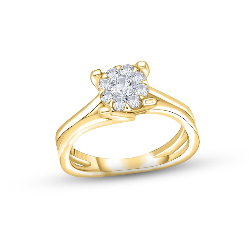 Previously Owned Diamond Engagement Ring 1/5 ct tw Round-cut 14K Yellow Gold