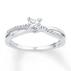 Thumbnail Image 1 of Previously Owned Diamond Promise Ring 1/4 ct tw Round-cut 10K White Gold