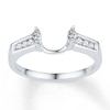 Thumbnail Image 1 of Previously Owned Diamond Enhancer Ring 1/4 ct tw Marquise-cut 10K White Gold