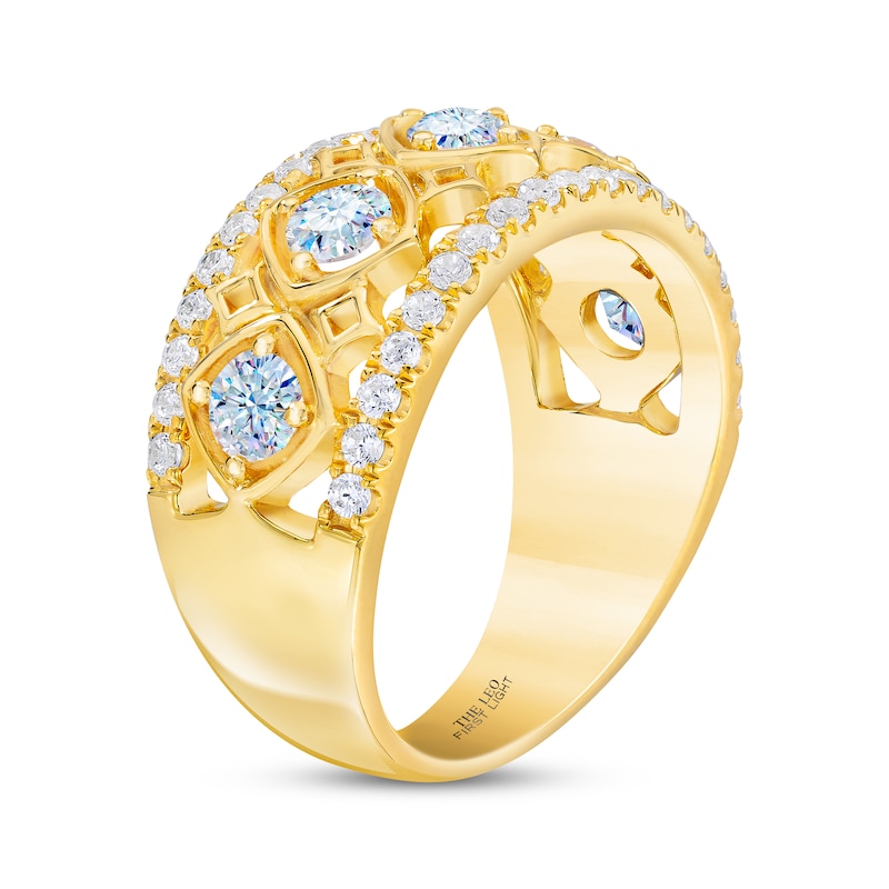 Main Image 2 of THE LEO First Light Diamond Round-Cut Anniversary Band 1-1/4 ct tw 14K Yellow Gold