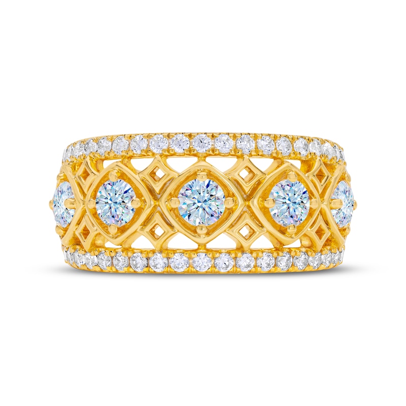 Main Image 3 of THE LEO First Light Diamond Round-Cut Anniversary Band 1-1/4 ct tw 14K Yellow Gold