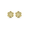 Thumbnail Image 2 of Children's Diamond-Cut Flower Stud Earrings 14K Yellow Gold