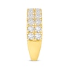 Thumbnail Image 2 of Lab-Grown Diamonds by KAY Two-Row Anniversary Band 2 ct tw 14K Yellow Gold