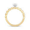 Thumbnail Image 2 of Hallmark Diamonds Multi-Stone Twist Shank Promise Ring 1/4 ct tw 10K Two-Tone Gold