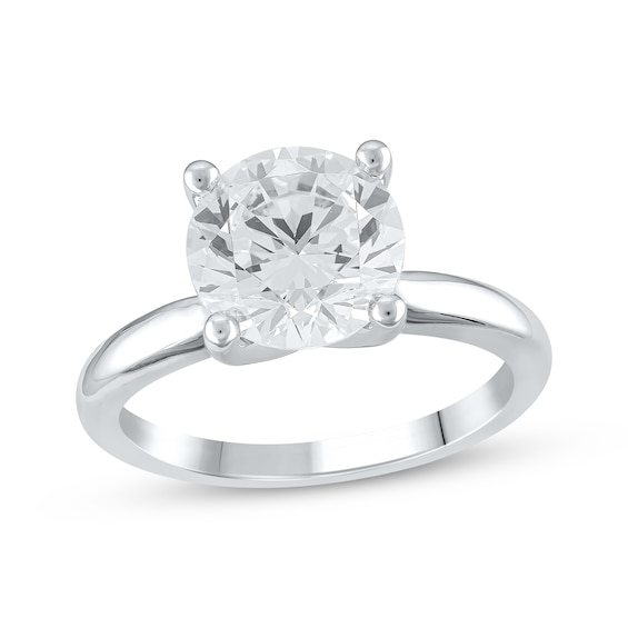 Lab-Created Diamonds by KAY Solitaire Engagement Ring 3 ct tw 14K White Gold (F/SI2)