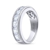 Thumbnail Image 2 of Men's THE LEO Legacy Lab-Grown Diamond Emerald-Cut Wedding Band 3 ct tw 14K White Gold