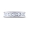 Thumbnail Image 3 of Men's THE LEO Legacy Lab-Grown Diamond Emerald-Cut Wedding Band 3 ct tw 14K White Gold