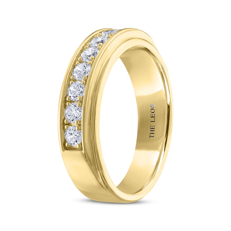 Men's THE LEO Diamond Wedding Band 3/4 ct tw 14K Yellow Gold | Kay