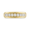 Thumbnail Image 3 of Men's THE LEO Diamond Wedding Band 3/4 ct tw 14K Yellow Gold