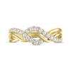 Thumbnail Image 3 of THE LEO Diamond Wave Anniversary Ring 1/3 ct tw 14K Yellow Gold