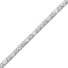 Thumbnail Image 2 of Baguette & Round-Cut Diamond Link Bracelet 2 ct tw 10K White Gold 7&quot;