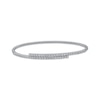 Thumbnail Image 1 of Diamond Flex Beaded Bangle Bracelet 1/2 ct tw 10K White Gold & Titanium 6.75&quot;