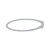 Thumbnail Image 2 of Diamond Flex Beaded Bangle Bracelet 1/2 ct tw 10K White Gold & Titanium 6.75&quot;