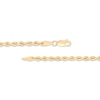 Thumbnail Image 1 of Solid Silk Rope Chain Necklace 3mm 10K Yellow Gold 22"