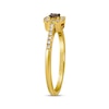 Thumbnail Image 1 of Le Vian Diamond Cushion Halo Ring 1/4 ct tw 14K Honey Gold