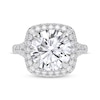 Thumbnail Image 3 of Now + Forever Lab-Grown Diamonds Round-Cut Cushion Halo Engagement Ring 5 ct tw 14K White Gold