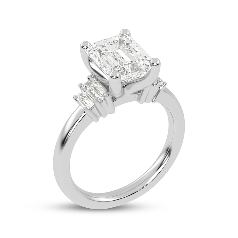 Main Image 2 of Lab-Grown Diamonds by KAY Emerald-Cut Engagement Ring 2-1/3 ct tw 14K White Gold