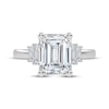 Thumbnail Image 3 of Lab-Grown Diamonds by KAY Emerald-Cut Engagement Ring 2-1/3 ct tw 14K White Gold