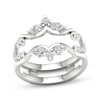 Thumbnail Image 1 of Previously Owned Marquise & Round-Cut Diamond Enhancer Ring 1/2 ct tw 14K White Gold