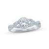 Thumbnail Image 1 of Previously Owned Round-cut Diamond Engagement Ring 3/4 ct tw 14K White Gold