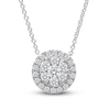 Thumbnail Image 1 of Previously Owned Diamond Necklace 1/2 ct tw Round-cut 14K White Gold 18&quot;