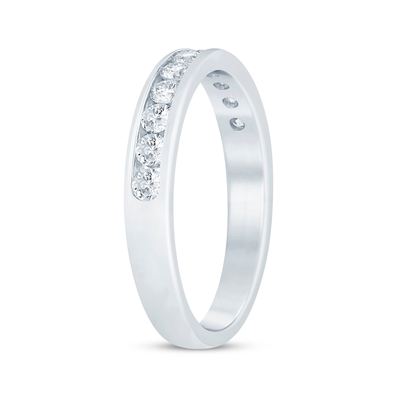 Main Image 2 of Previously Owned Round-Cut Diamond Anniversary Band 1/2 ct tw 14K White Gold