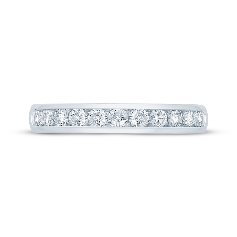 Main Image 3 of Previously Owned Round-Cut Diamond Anniversary Band 1/2 ct tw 14K White Gold