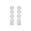 Thumbnail Image 2 of Previously Owned Diamond Halo Hoop Earrings 1 ct tw 10K White Gold