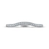 Thumbnail Image 3 of Previously Owned Diamond Contoured Wedding Band 1/10 ct tw 14K White Gold