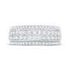 Thumbnail Image 3 of Previously Owned Multi-Row Diamond Anniversary Band 1 ct tw 10K White Gold