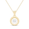 Thumbnail Image 0 of Previously Owned Unstoppable Love Diamond XO Necklace 1/4 ct tw 10K Yellow Gold 19"