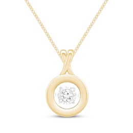 Previously Owned Unstoppable Love Diamond XO Necklace 1/4 ct tw 10K Yellow Gold 19&quot;