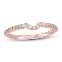 Previously Owned Neil Lane Diamond Wedding Band 1/5 ct tw 14K Rose Gold