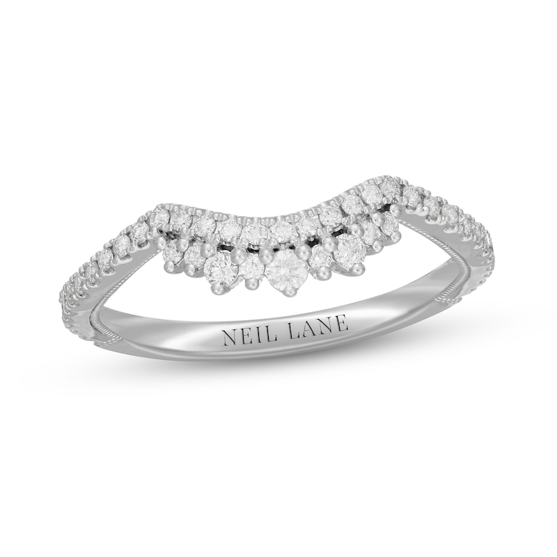 Main Image 1 of Previously Owned Neil Lane Diamond Wedding Band 1/3 ct tw Round-cut 14K White Gold