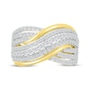 Thumbnail Image 4 of Previously Owned Diamond Multi-Row Crossover Ring 1 ct tw 10K Yellow Gold