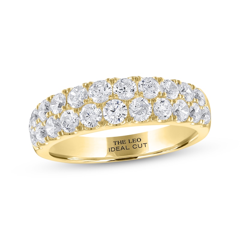 Main Image 1 of Previously Owned THE LEO Ideal Cut Round-Cut Diamond Anniversary Band 1-1/2 ct tw 14K Yellow Gold