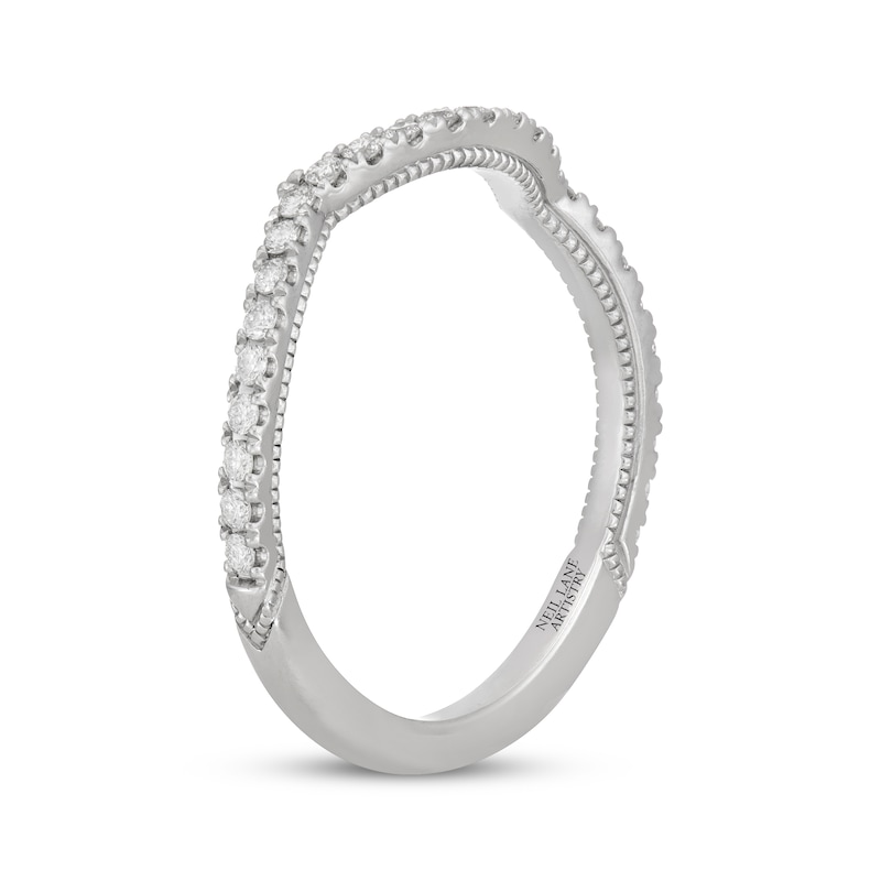 Main Image 2 of Previously Owned Neil Lane Artistry Lab-Grown Diamond Contour Wedding Band 1/4 ct tw 14K White Gold