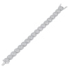 Thumbnail Image 2 of Previously Owned Lab-Grown Diamonds by KAY Cushion Link Bracelet 10 ct tw 10K White Gold 7.25&quot;