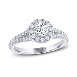 Previously Owned THE LEO Legacy Lab-Grown Diamond Engagement Ring 7/8 ct tw 14K White Gold