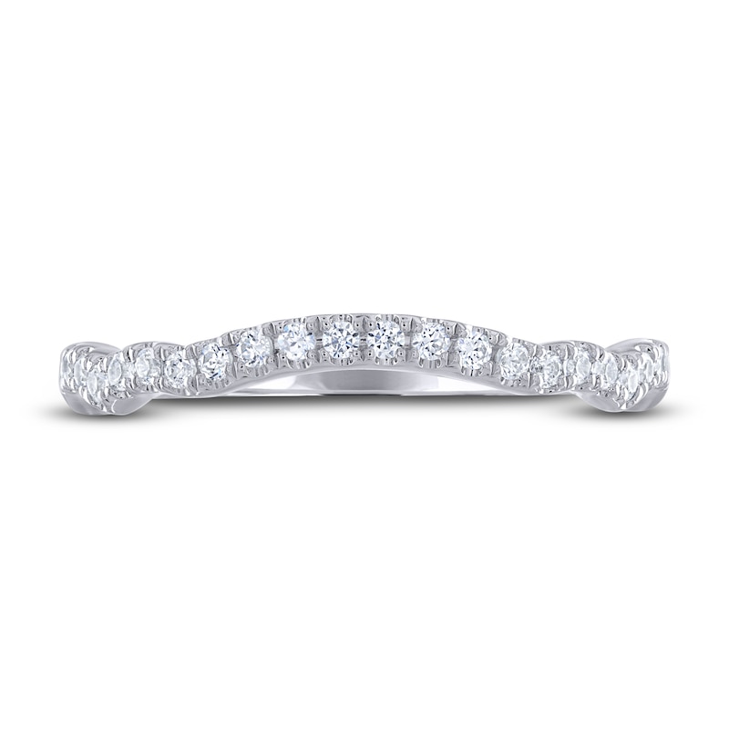 Main Image 3 of Previously Owned THE LEO Legacy Lab-Grown Diamond Wedding Band 1/5 ct tw 14K White Gold