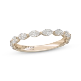 Previously Owned Neil Lane Artistry Marquise-Cut Lab-Grown Diamond Anniversary Band 3/4 ct tw 14K Yellow Gold